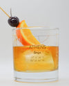 Athens Map Glass